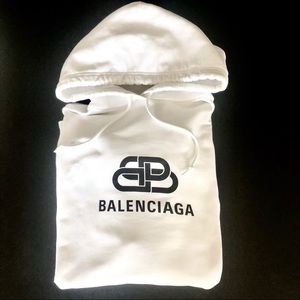 💥BALENCIAGA MENS WHITE HOODIE💥